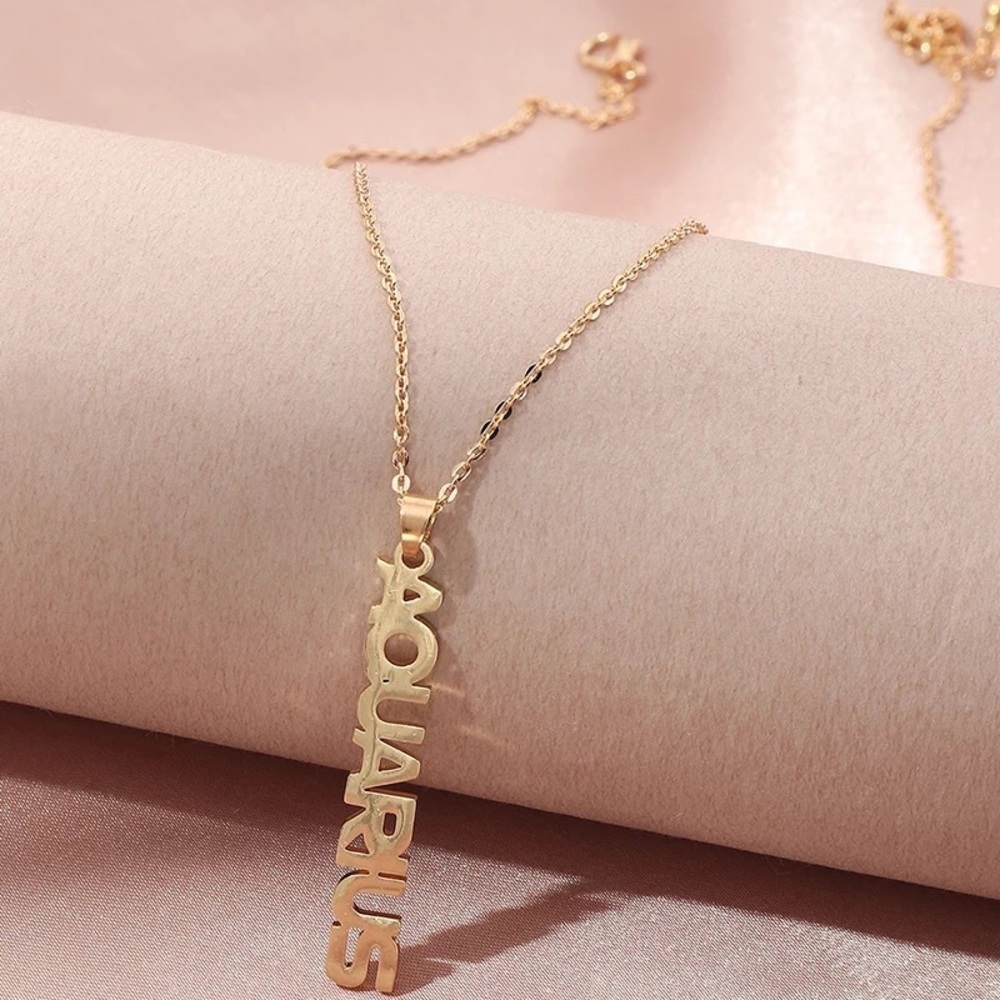 High quality zodiac name necklace